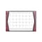 Dacasso Burgundy Leather Desk Pad w/ 2022 Calendar Insert, 25.5 x 17.25 PR-7040 - alternate 1